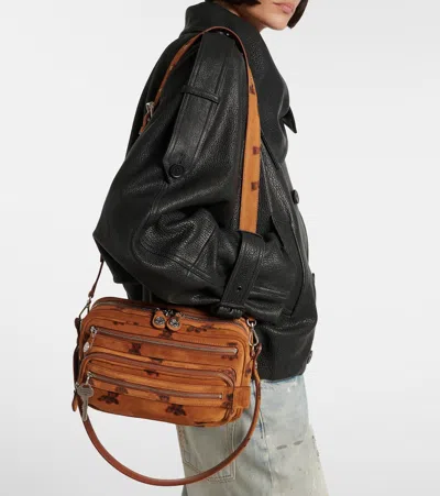 CAMERO S号绒面革单肩包