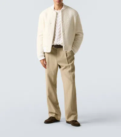 Gabriela Hearst Geoffrey Knit Sweater In Ivory Cashmere