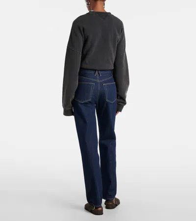 Slvrlake London High-rise Straight-leg Jeans In Empty Sky