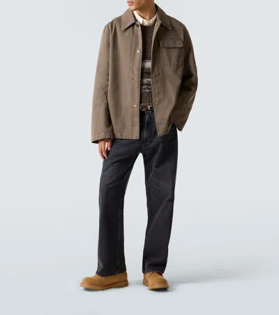 Our Legacy Beige Suede Chukka Ankle Boots In Brown