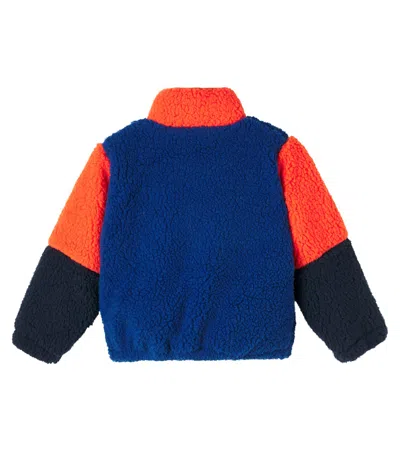 拼色抓绒夹克
