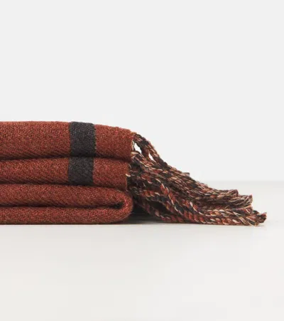 Etro Wool Throw In Brown