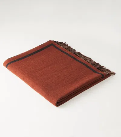 Etro Wool Throw In Brown