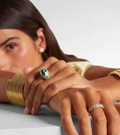 Marina B Ondine 18kt Gold Ring With Diamonds In Gold