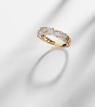 Marina B Ondine 18kt Gold Ring With Diamonds In Gold