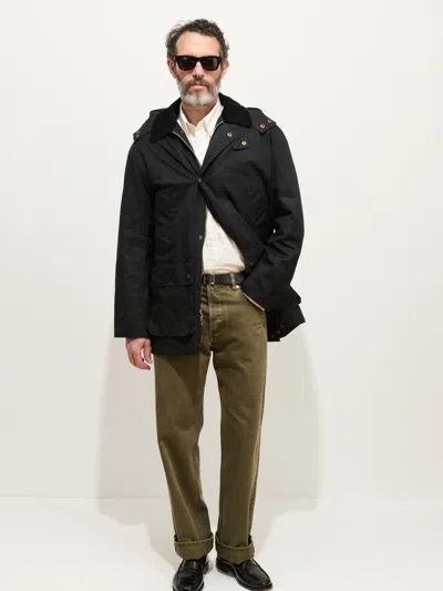 Alex Mill Sutherland Jacket In Waxed Cotton In Black