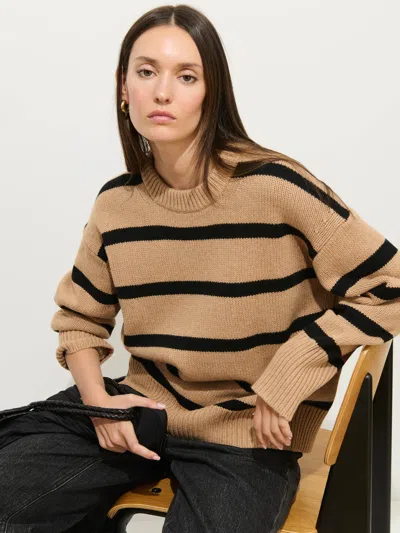 Alex Mill Nottinghill Stripe Merino Wool Blend Sweater In Multi