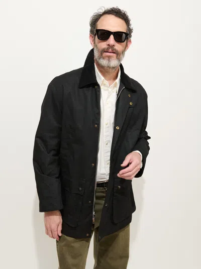 Alex Mill Sutherland Jacket In Waxed Cotton In Black
