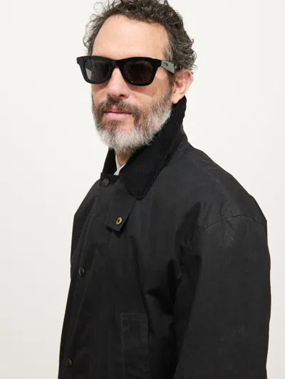 Alex Mill Sutherland Jacket In Waxed Cotton In Black