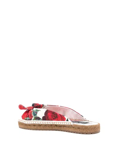 Dolce & Gabbana Espadrilles With Floral Prints In Multi