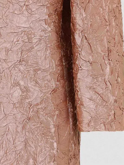 Dries Van Noten Crinkle Effect Single Breasted Coat In Multi