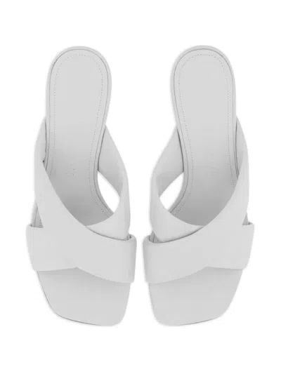 Ferragamo 55mm Crossover-strap Detail Mules In Multicolor