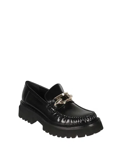 Ferragamo Ingrid Leather Loafer In Burgundy