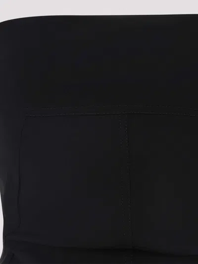 Rick Owens Women's Stretch Denim Bustier Top In Black