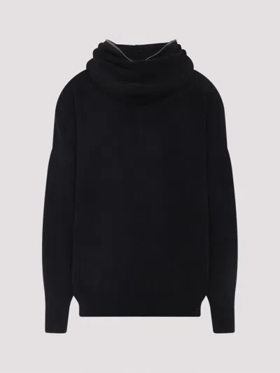 Rick Owens Knit Sweatshirt In Black