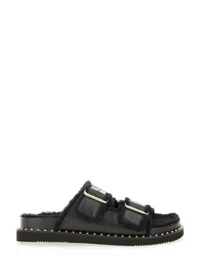 Ash Utah Bis Sandals In Black