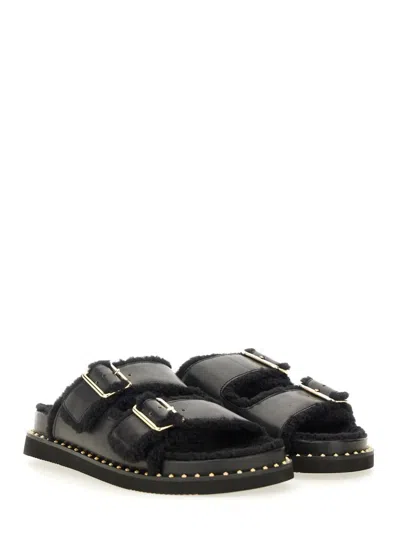Ash Utah Bis Sandals In Black