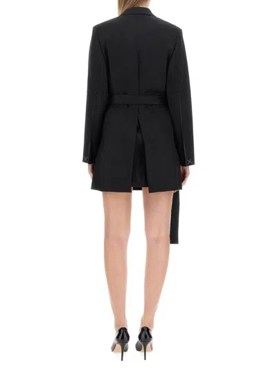 Victoria Beckham Double-breasted Tailored Minidress In Black