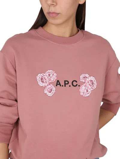 Apc A.p.c. Othello Sweatshirt Unisex In Pink