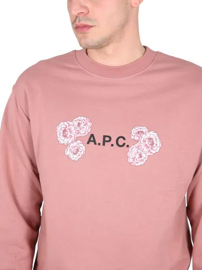 Apc A.p.c. Othello Sweatshirt Unisex In Pink