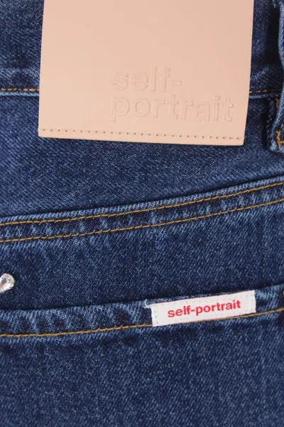 Self-portrait Self Portrait Jeans Blue In Blue