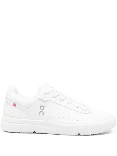 On Running The Roger Advantage Logo-print Sneakers In White