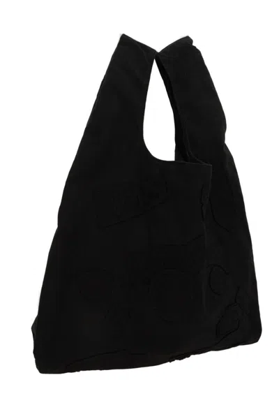 Dsquared2 Black Canvas Tote With Patches Men In Black