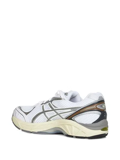 Asics Almond Toe Mesh Sneakers In White