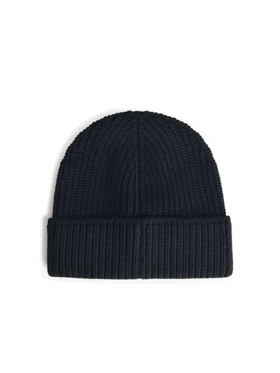Canada Goose Ribbed Knit Toque With Folded Cuff In Black