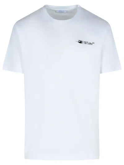 Off-white 'ink Arrow' White Cotton T-shirt In White