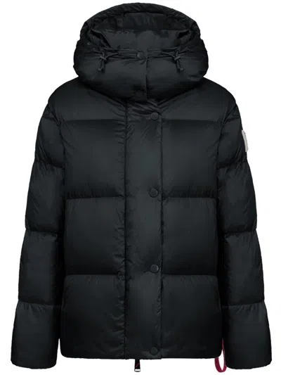 After Label Hooded-neck Quilted Jacket In Black
