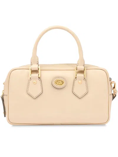 The Bridge Stodo Top-handle Leather Tote Bag In Neutral