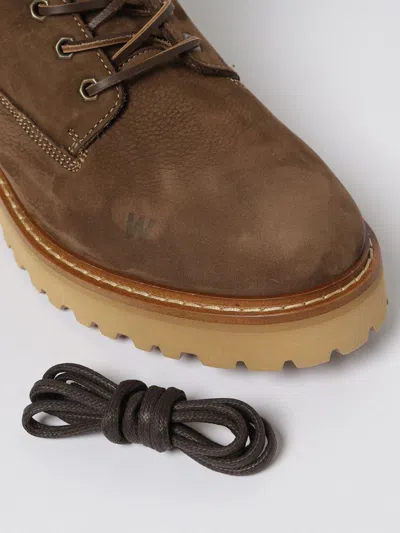 Woolrich Main Combat Boots In Brown