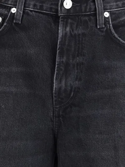Citizen Of Humanity Womens Willow Delfina Straight-leg Stretch-denim Jeans In Black