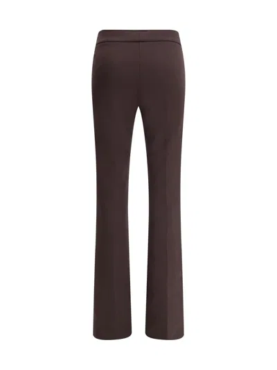 Avenue Montaigne Flare Stretchy Pants In Brown