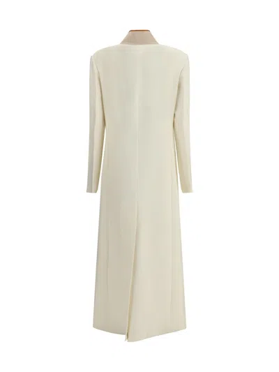 Di Stavnitser Contrast-collar Button Coat In White