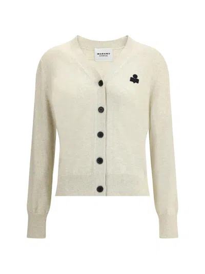 Isabel Marant Étoile Isabel Marant Etoile Melange Cream Cotton Blend Mona Cardigan In Neutral