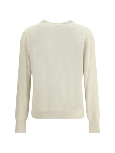 Isabel Marant Étoile Isabel Marant Etoile Melange Cream Cotton Blend Mona Cardigan In Neutral