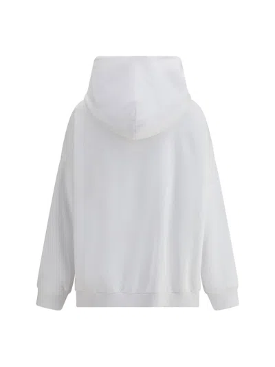 Givenchy Logo Printed Drawstring Hoodie In White