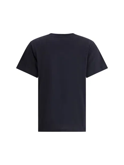 Ganni Organic Cotton T-shirt Featuring Dog Graphic In Black