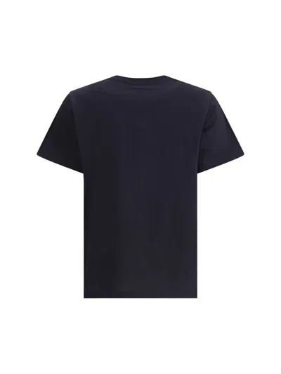 Ganni Women Black Crewneck T-shirt With Maxi Logo On The Front In Cotton Jersey Woman In Black
