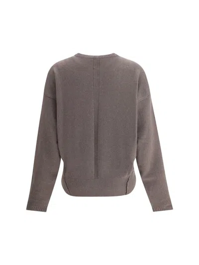 Rick Owens Wool And Cashmere Sweater In Brown