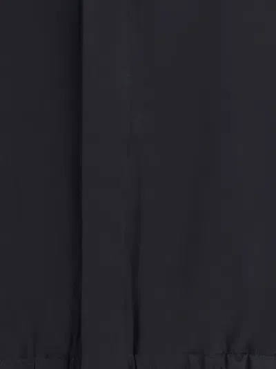 Sa Su Phi V-neck Balloon-sleeve Bomber Jacket In Black