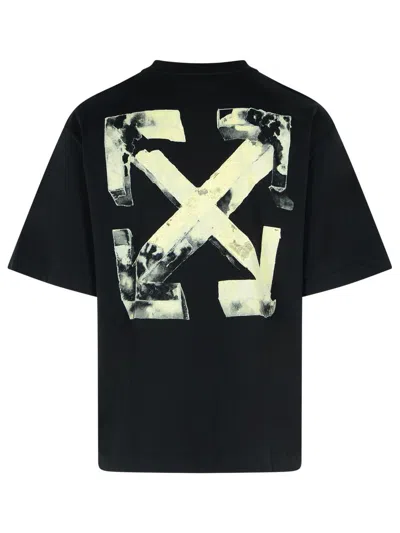 Off-white Arrow Skate Short Sleeve T-shirt In Black