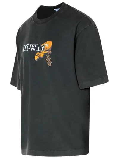 Off-white Cupid Arrow Skate Graphic T-shirt In Black