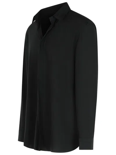 Tom Ford Luxurious Silk Long Sleeve Shirt In Black