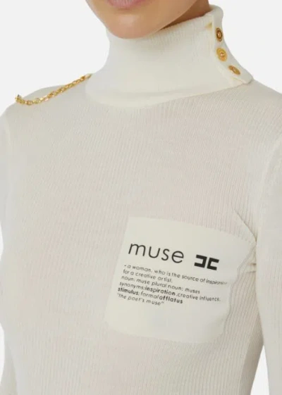 Elisabetta Franchi Sweaters In White