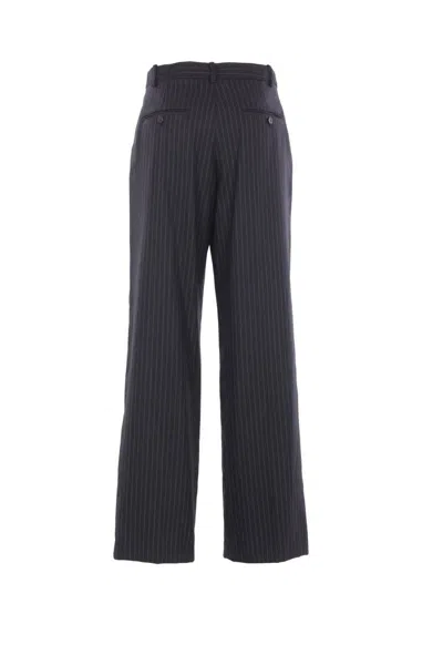 Isabel Marant Tailored Pinstripe Trousers Featuring Pockets In Black