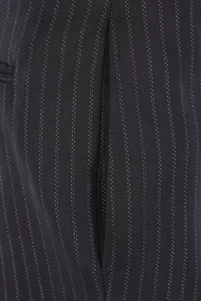 Isabel Marant Tailored Pinstripe Trousers Featuring Pockets In Black