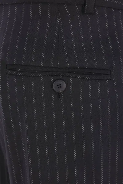 Isabel Marant Tailored Pinstripe Trousers Featuring Pockets In Black